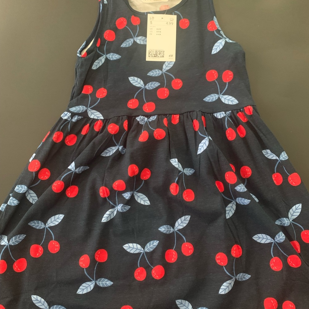 Cute cherry girls dress